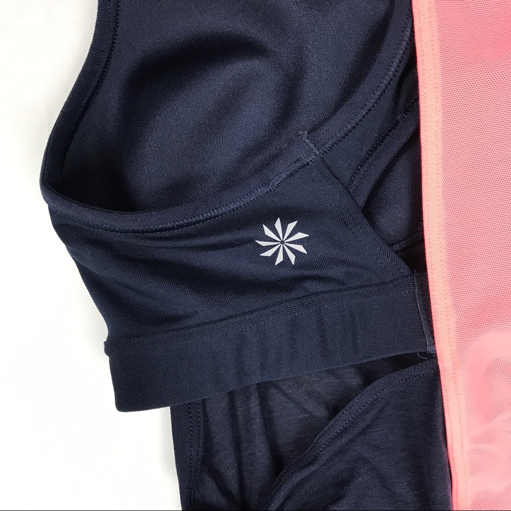 Athleta Hullabraloo Support Top Navy 34B - Picture 3 of 5